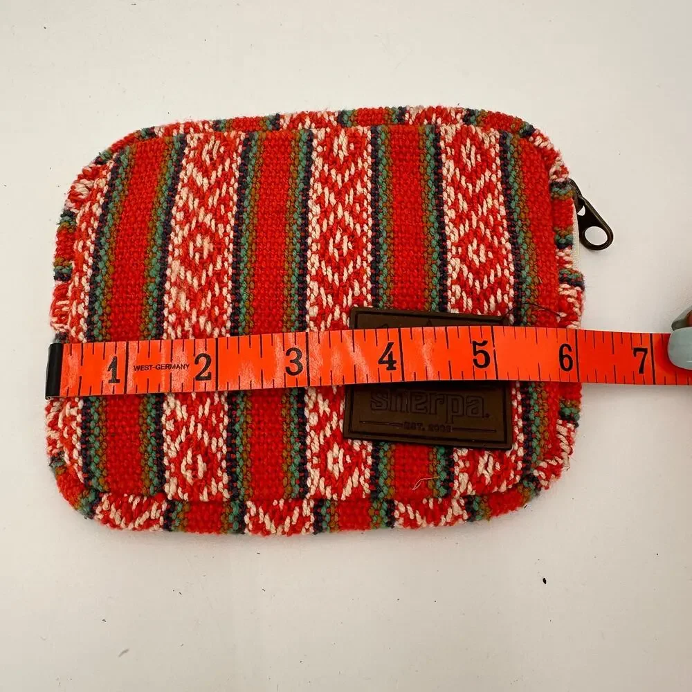 Sherpa Southwestern Aztec Zip Up Coin Purse Wallet